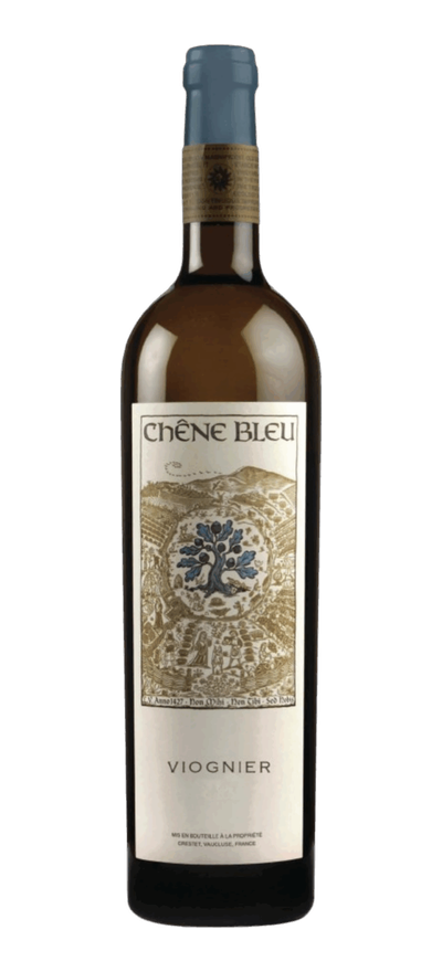 Bouteille de Viognier, Chêne Bleu